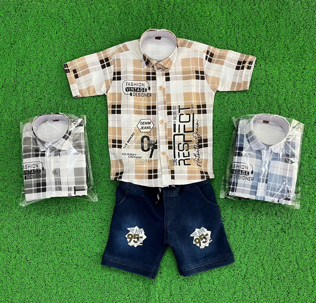 Little Kids MRF Blue Printed Set