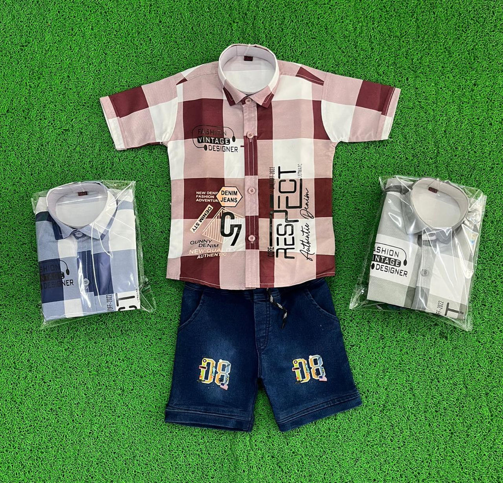 Little Kids MRF Blue Printed Set