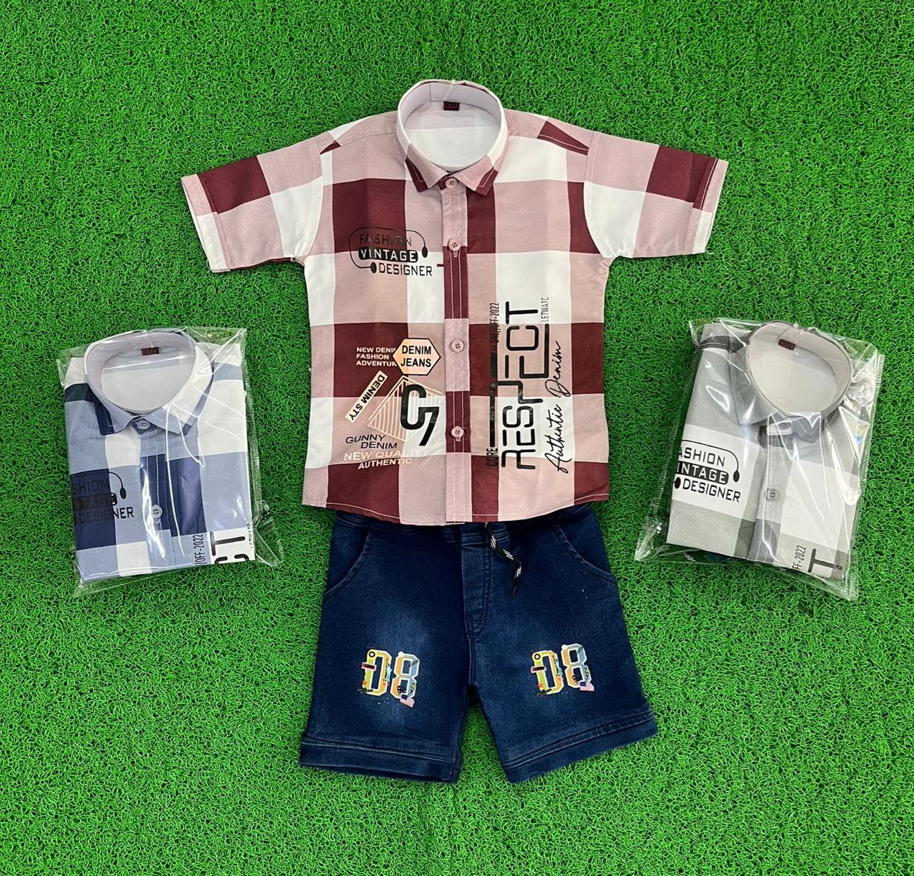 Little Kids MRF Blue Printed Set